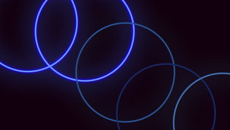 glowing blue circular pattern of overlapping lines