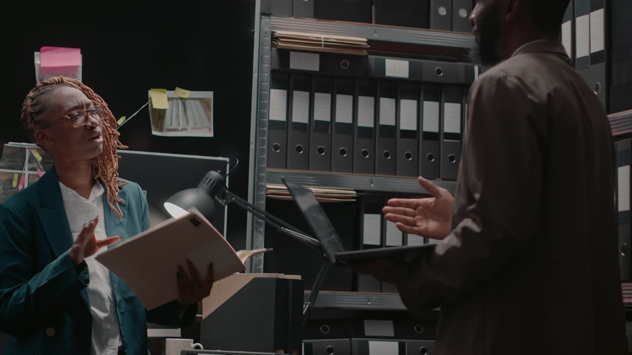 Detectives in an office