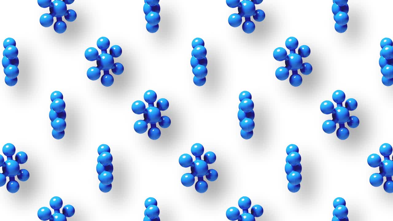 las moléculas modelan la rotación en bucle.