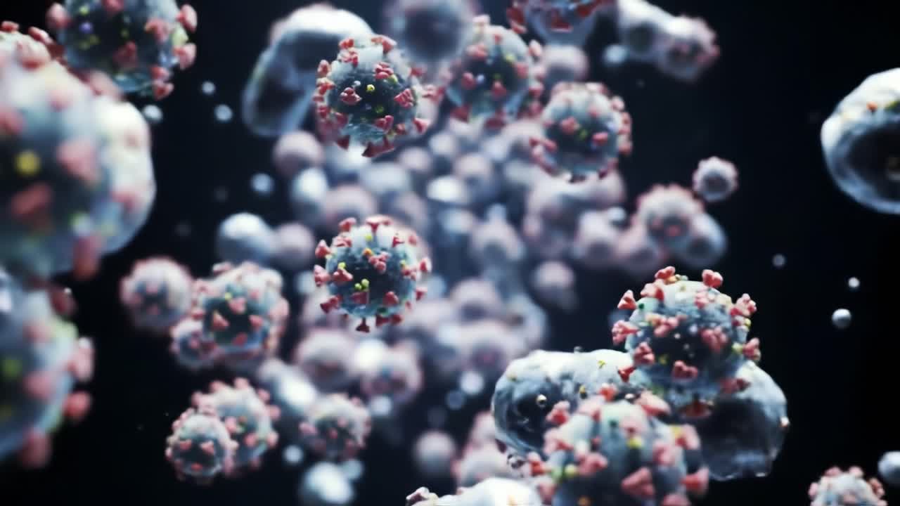 A captivating exploration reveals the intricate structure and behavior of viruses in a virtual environment. This dynamic representation showcases viral interactions and discusses their impacts.