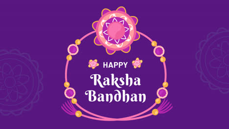 gráfico de movimiento de raksha bandhan dibujado a mano