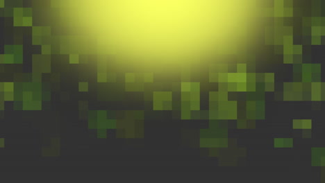 Flying-yellow-pixels-in-8-bit-pattern-on-black-gradient