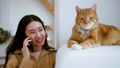 Woman-having-phone-call