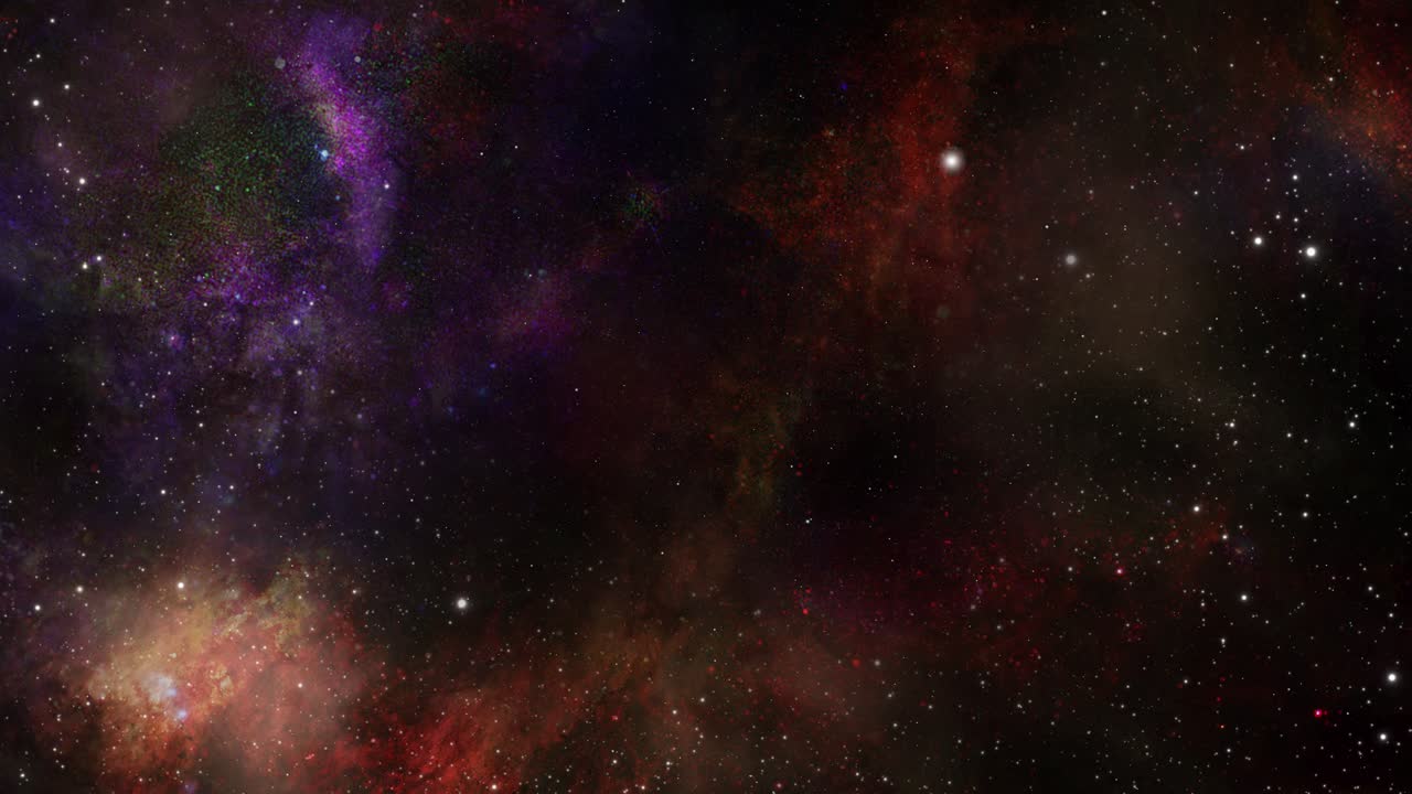 universe with stars and  nebula in outer space