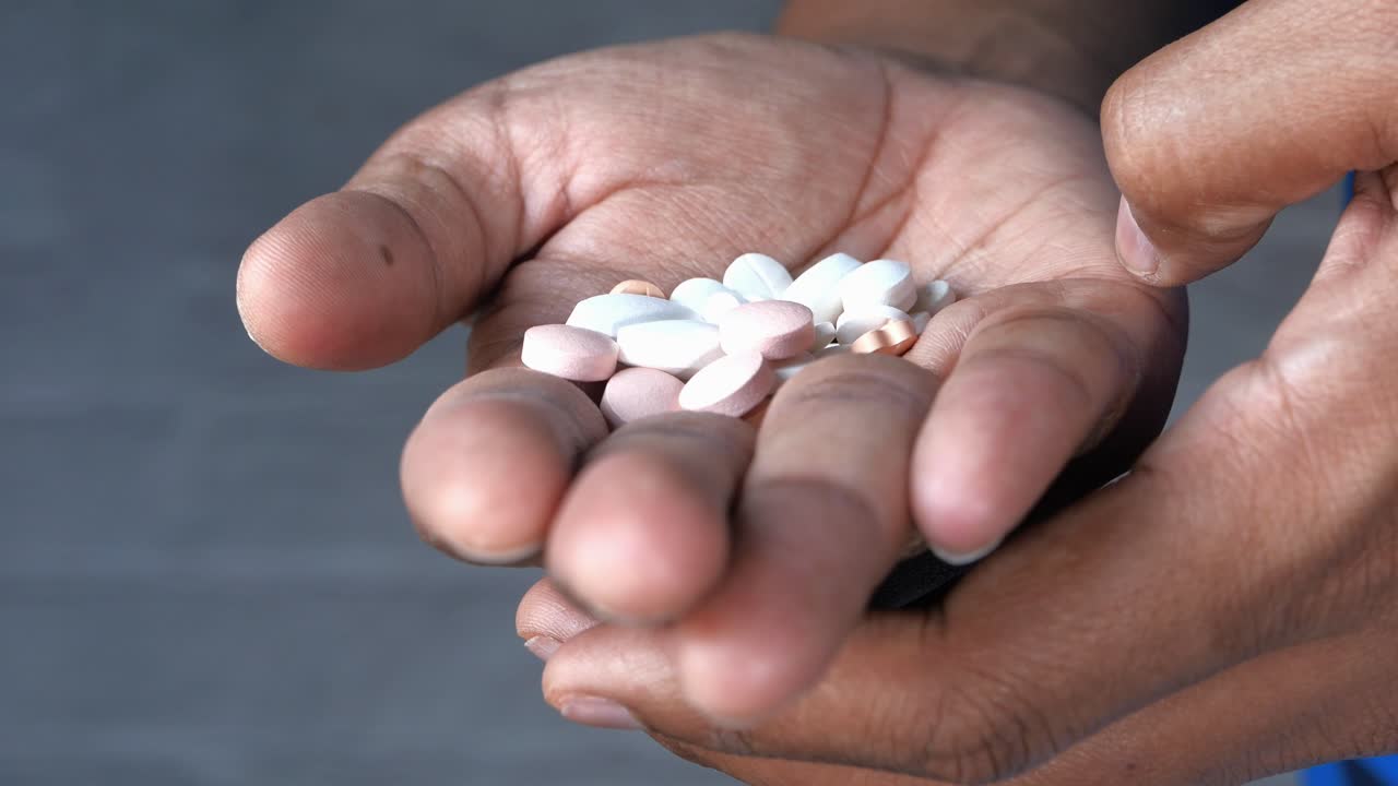 Handful of pills