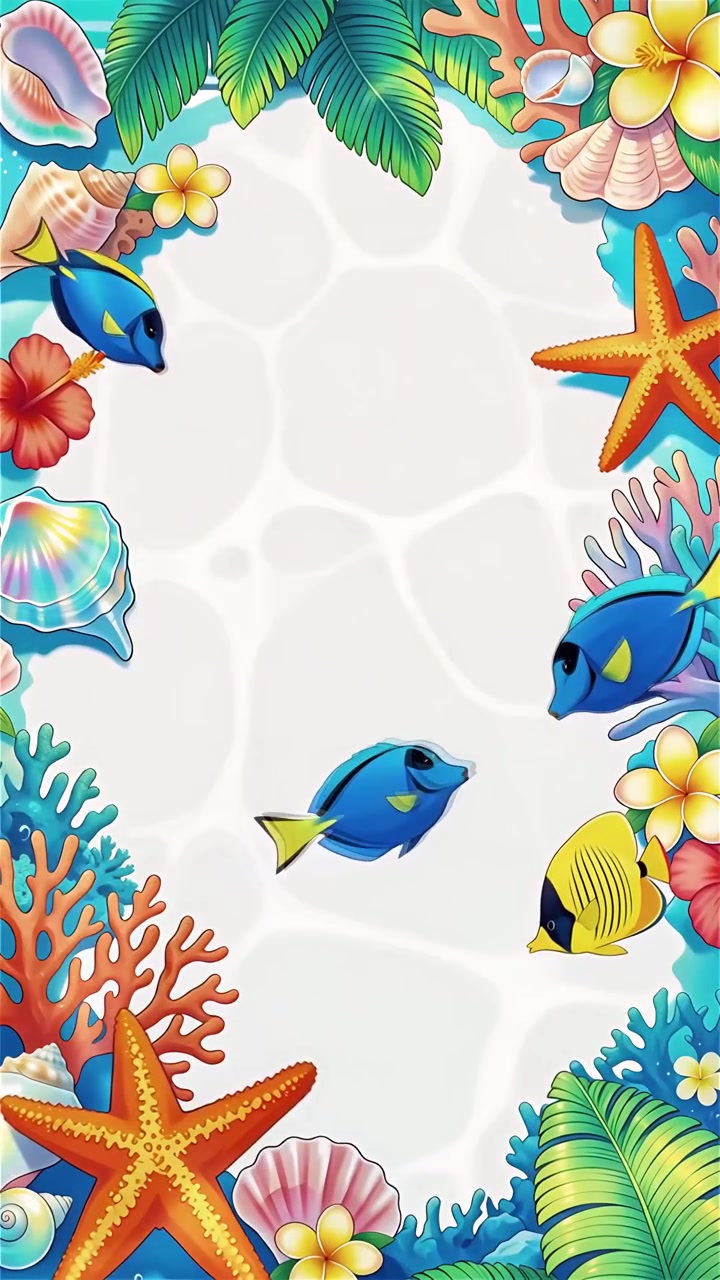 Tropical Summer Background Animation 4K