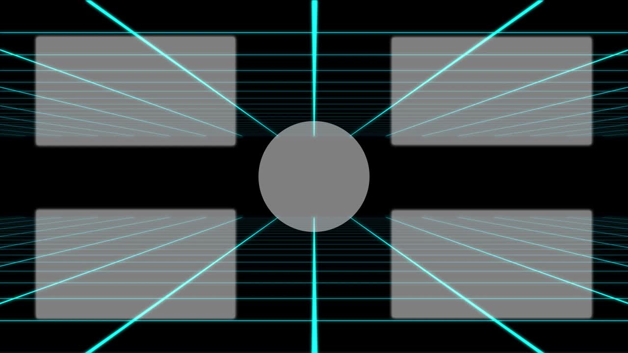 movimiento de la cuadrícula card end ending screen motion graphics