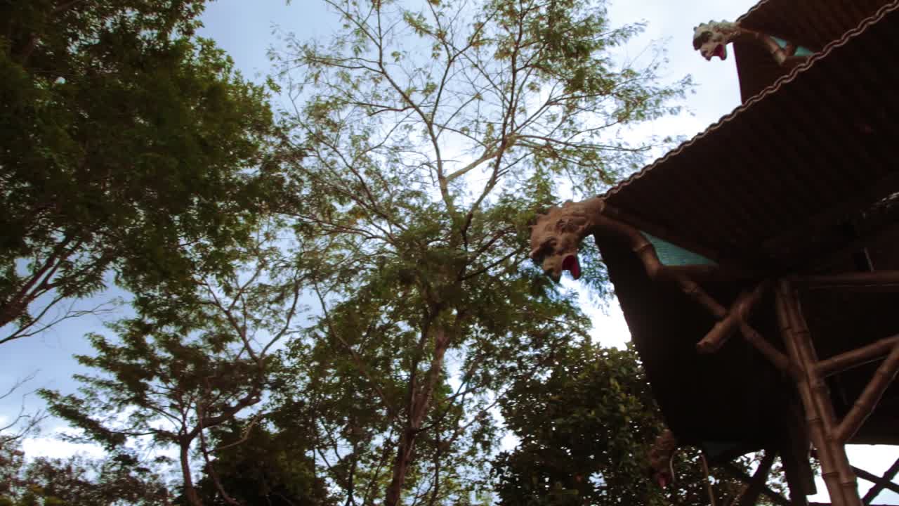 리오데자네이루에 있는 중국 뷰 빌딩의 밴드 스탠드의 세부 사항