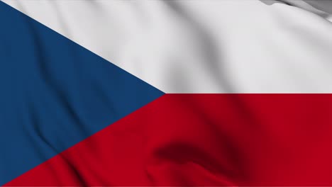 czech flag seamless waving animation