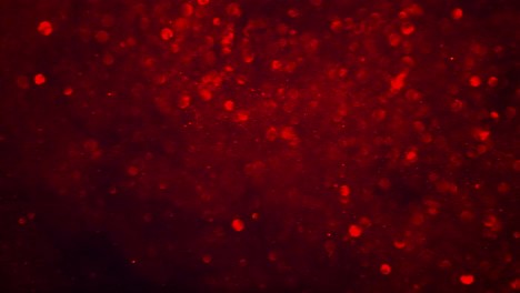 abstract dark crimson red sparkly particle background with shiny bokeh lights loop