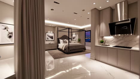 luxury apartment with city views