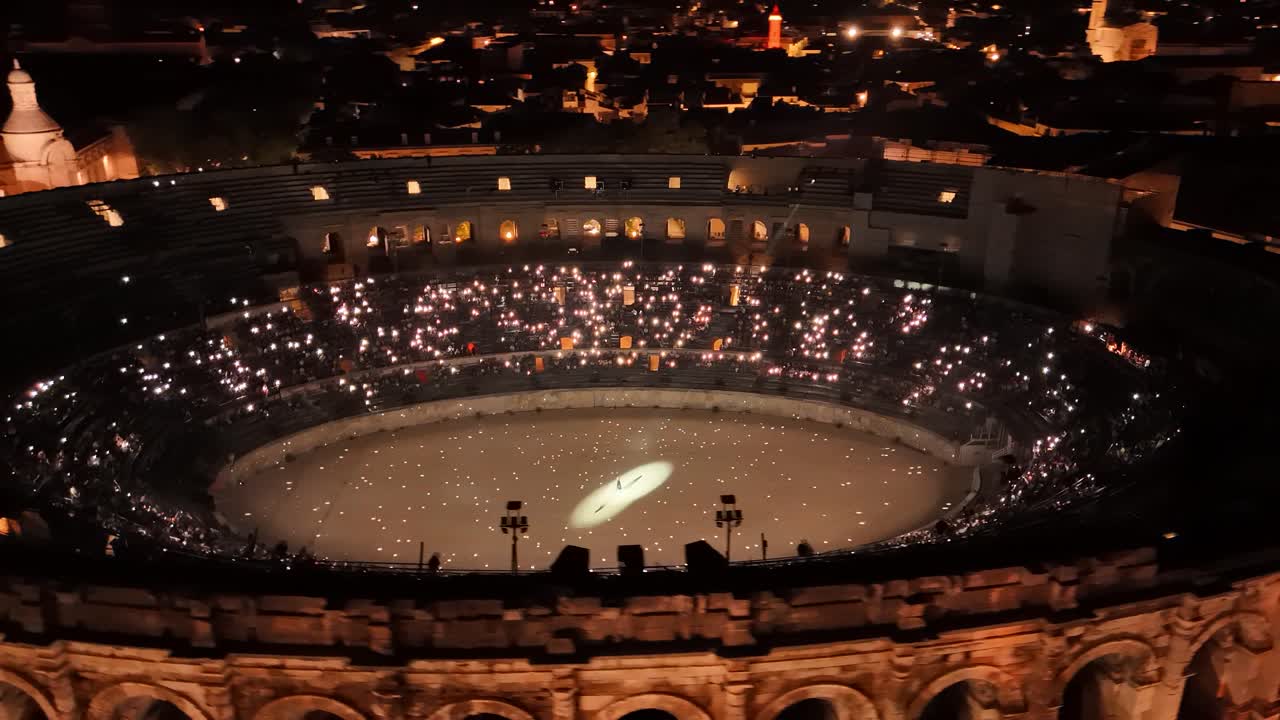 Night Show at the Roman Amphitheatre of Nîmes