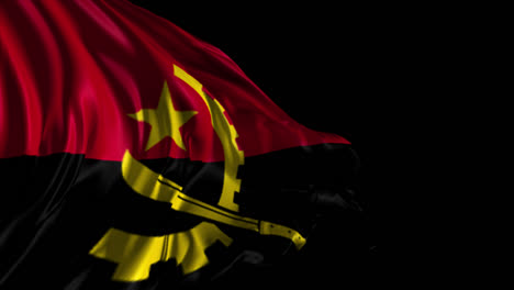 waving flag of angola