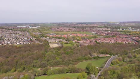 oaks barnsley main colliery england residential area aerial