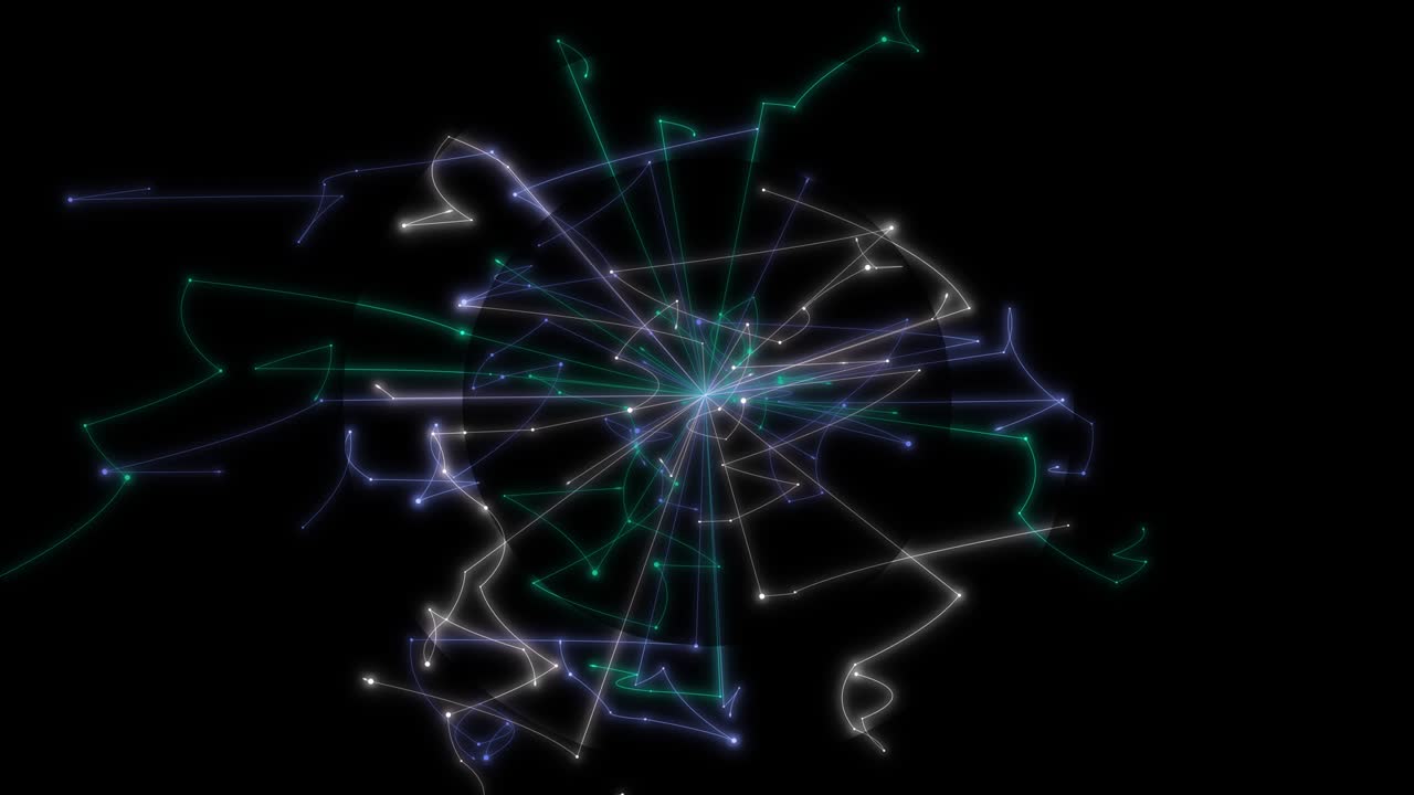 Abstract connection network ring.