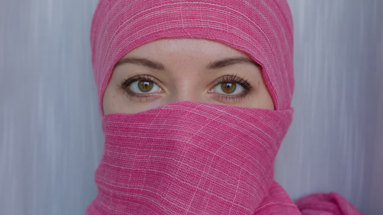 Woman Wearing a Pink Hijab