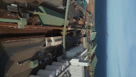vista aérea sobre el puerto minero de esperance en australia occidental