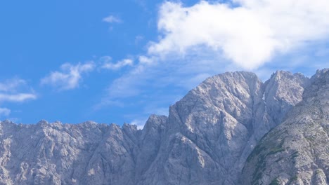 Timelapse-of-clouds-moving-behind-the-Zugspitze-Mountain-Austrian-side