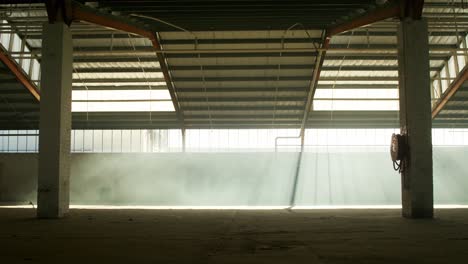 An-empty-warehouse-with-smoke-grenade