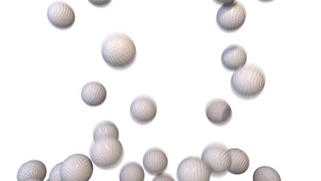 golf balls fill screen transition composite overlay 4k