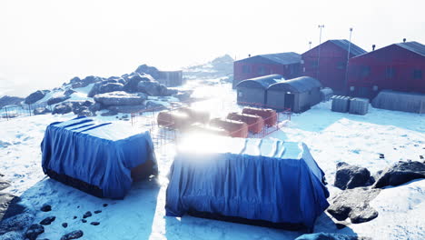 antarctic station on the antarctic peninsula