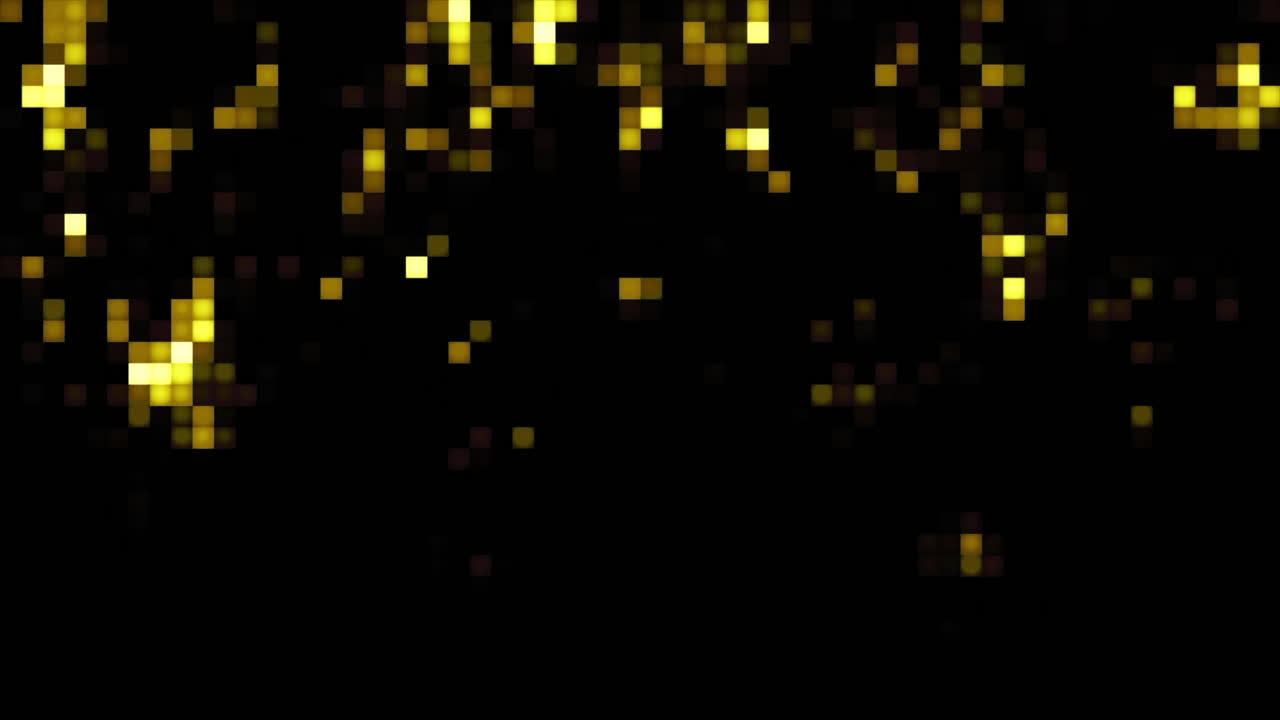 partículas de oro de píxeles