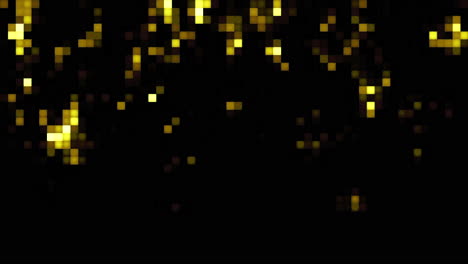 gold pixel particles