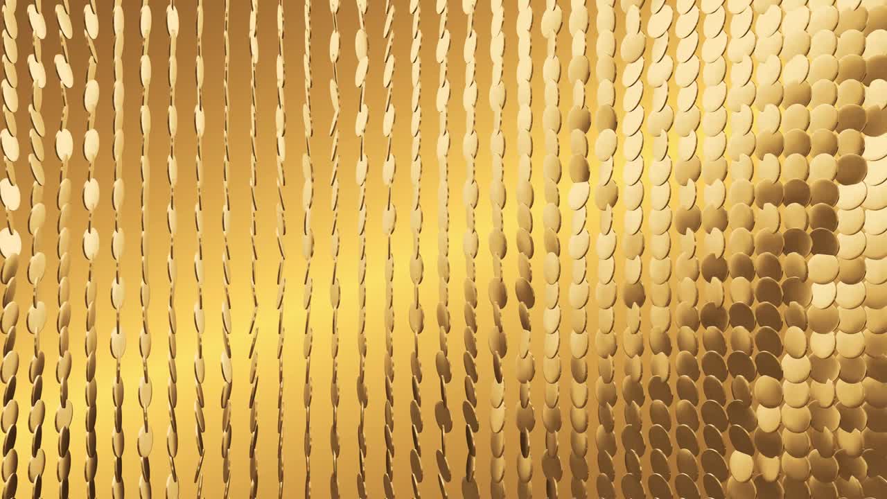 4K Christmas Sparkling Gold Stars Motion Background, Christmas Background Gold Particles Glitter Glamour