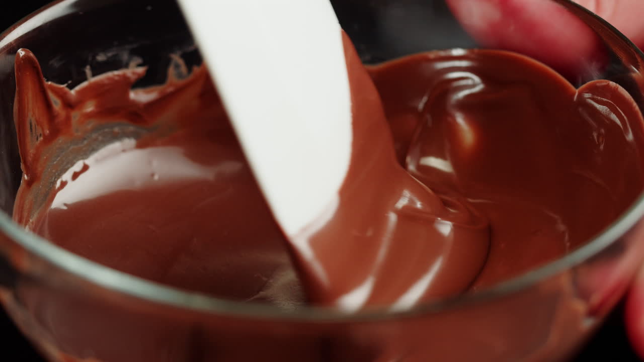 Melting Chocolate in a Glass Bowl