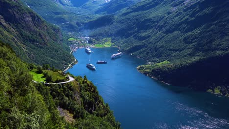 geiranger fjord, norway.