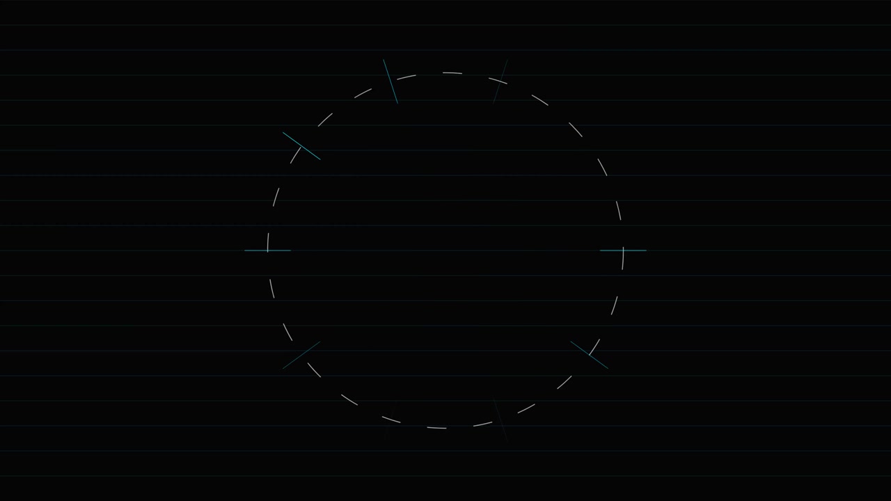 Abstract Motion Graphics with Geometric Lines and Shapes