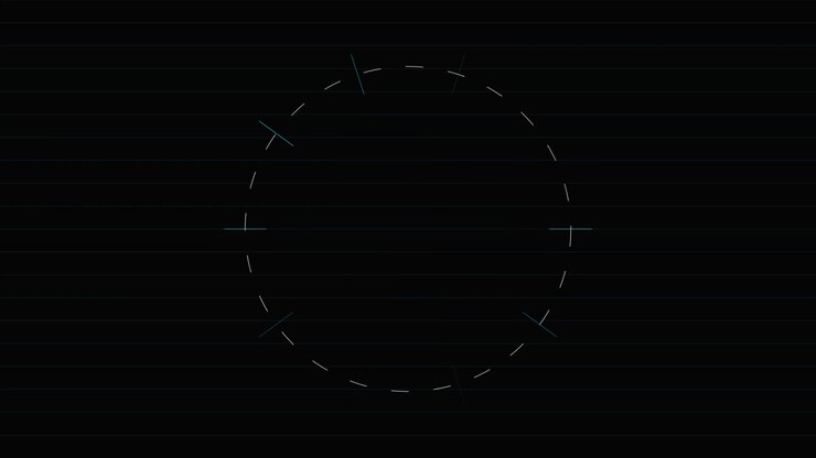 Abstract Motion Graphics with Geometric Lines and Shapes