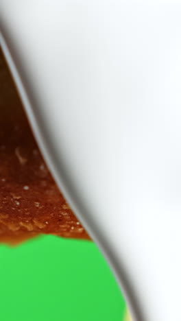 primer plano de un pastel dulce