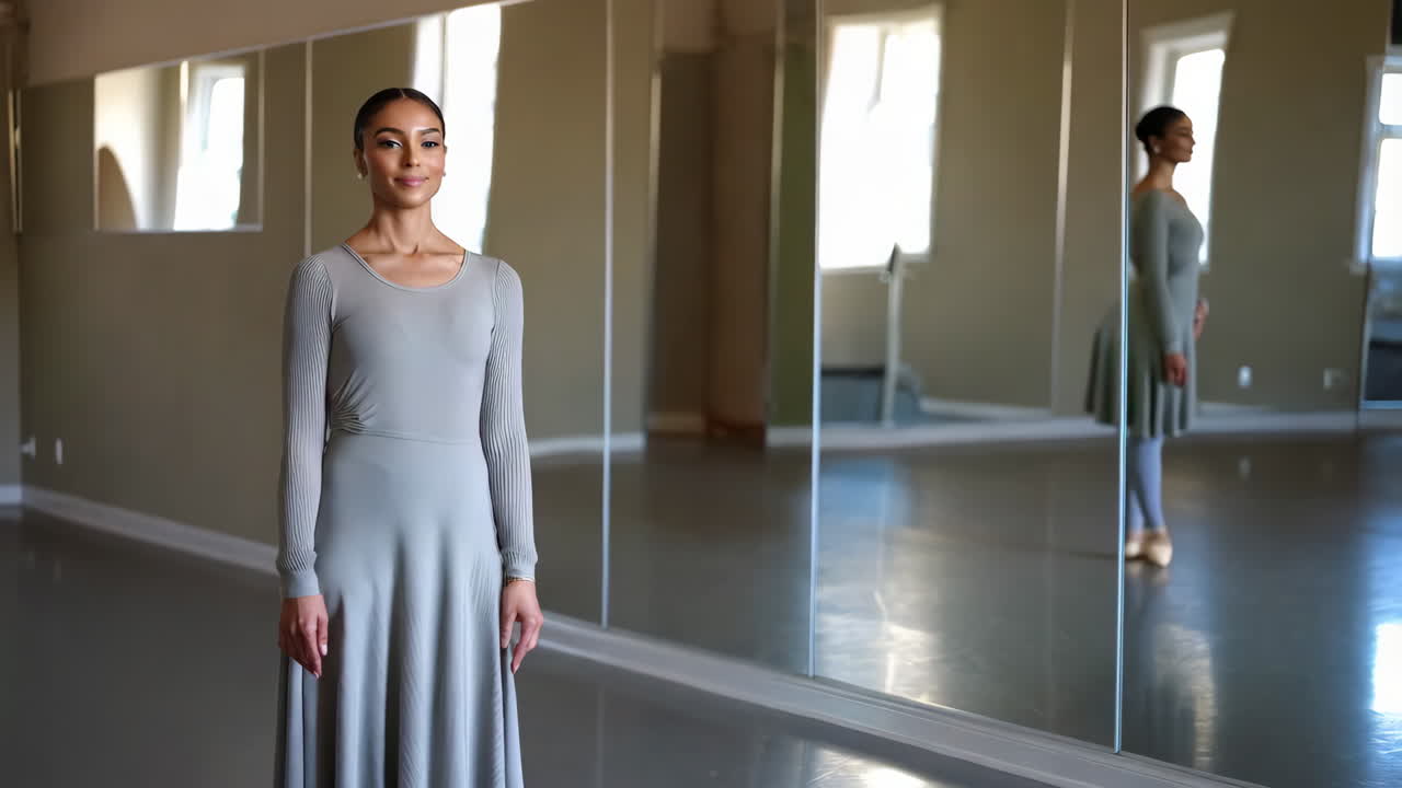 Ballet Dancer in a Dance Studio