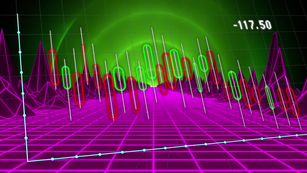 메타버스 (metaverse) 를 통해 금융 데이터 처리의 애니메이션