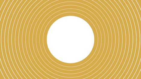 círculos en espiral amarillos para el texto sobre fondo blanco