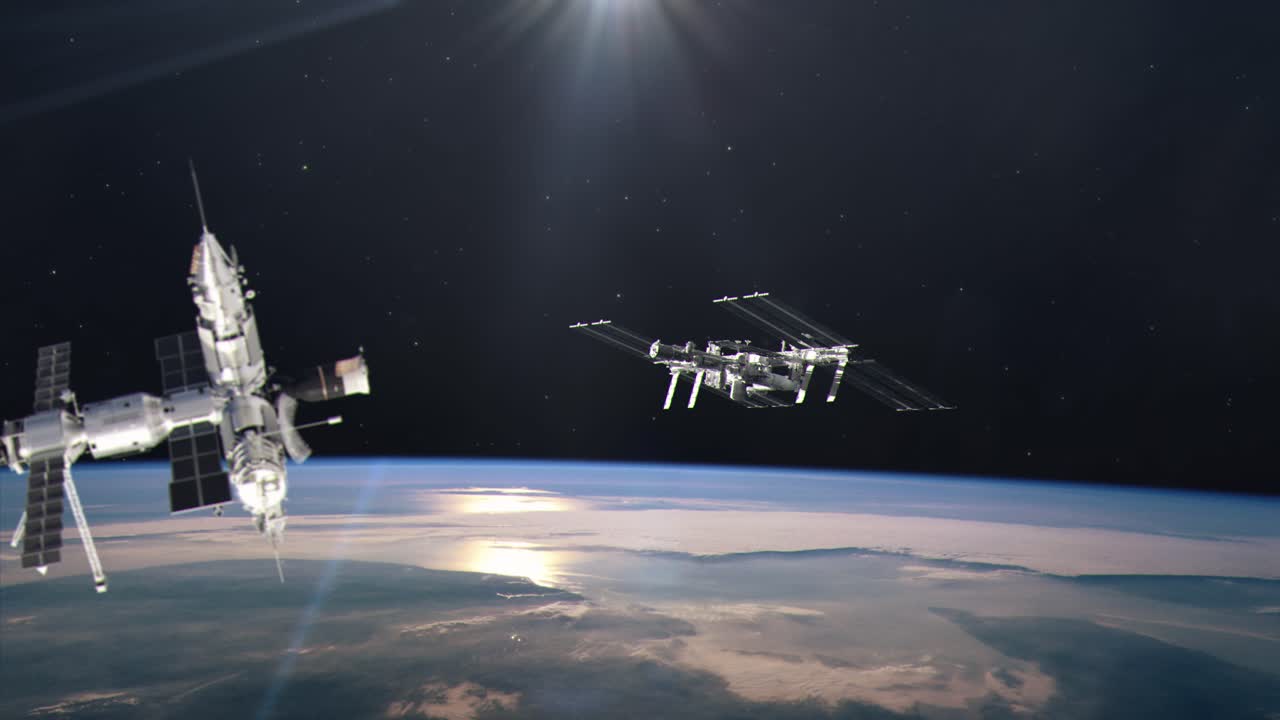 la estación espacial mir en órbita del planeta tierra cuando aparece la estación espacial internacional