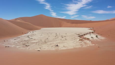 Beautiful-tracking-shot-in-the-Namibian-desert-on-a-sunny-day