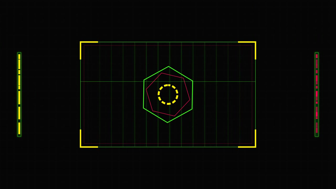 Futuristic Digital Heads-Up Display Interface Animation