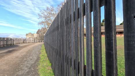 pathway beside a wooden fence in melbourne