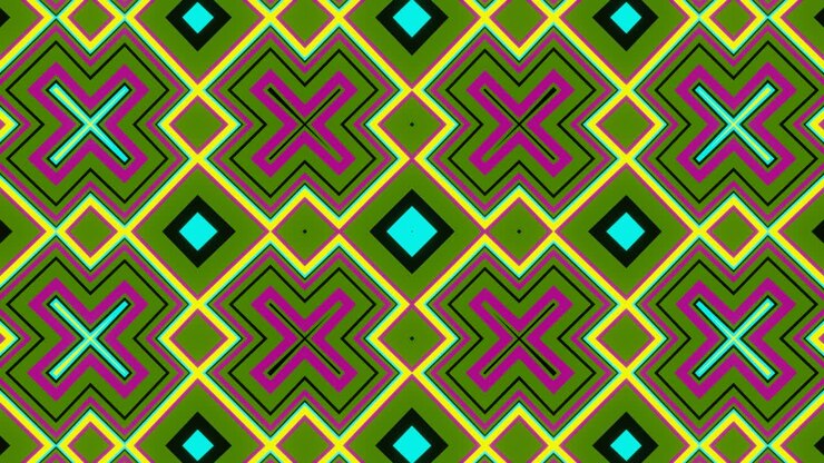 Pattern luminoso di forme astratte.