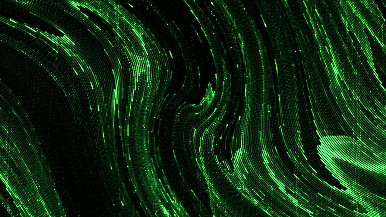 추상적인 녹색 파동 패턴