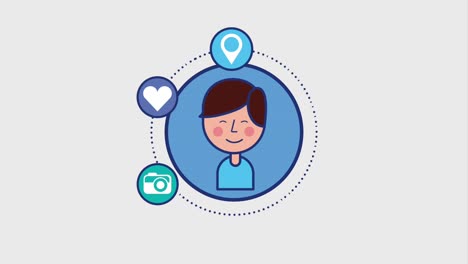 red de medios sociales para jóvenes