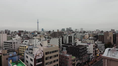 horizonte de la ciudad de tokio con tokyo skytree en segundo plano
