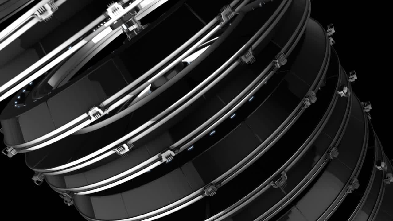 абстрактный 3d-геометрический спиральный дизайн