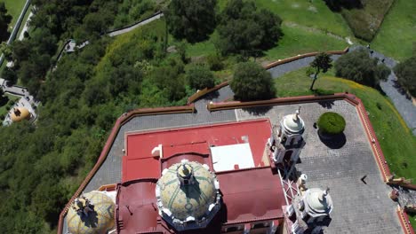 The-cathedral-of-Cholula,-a-city-close-to-Puebla,-Mexico