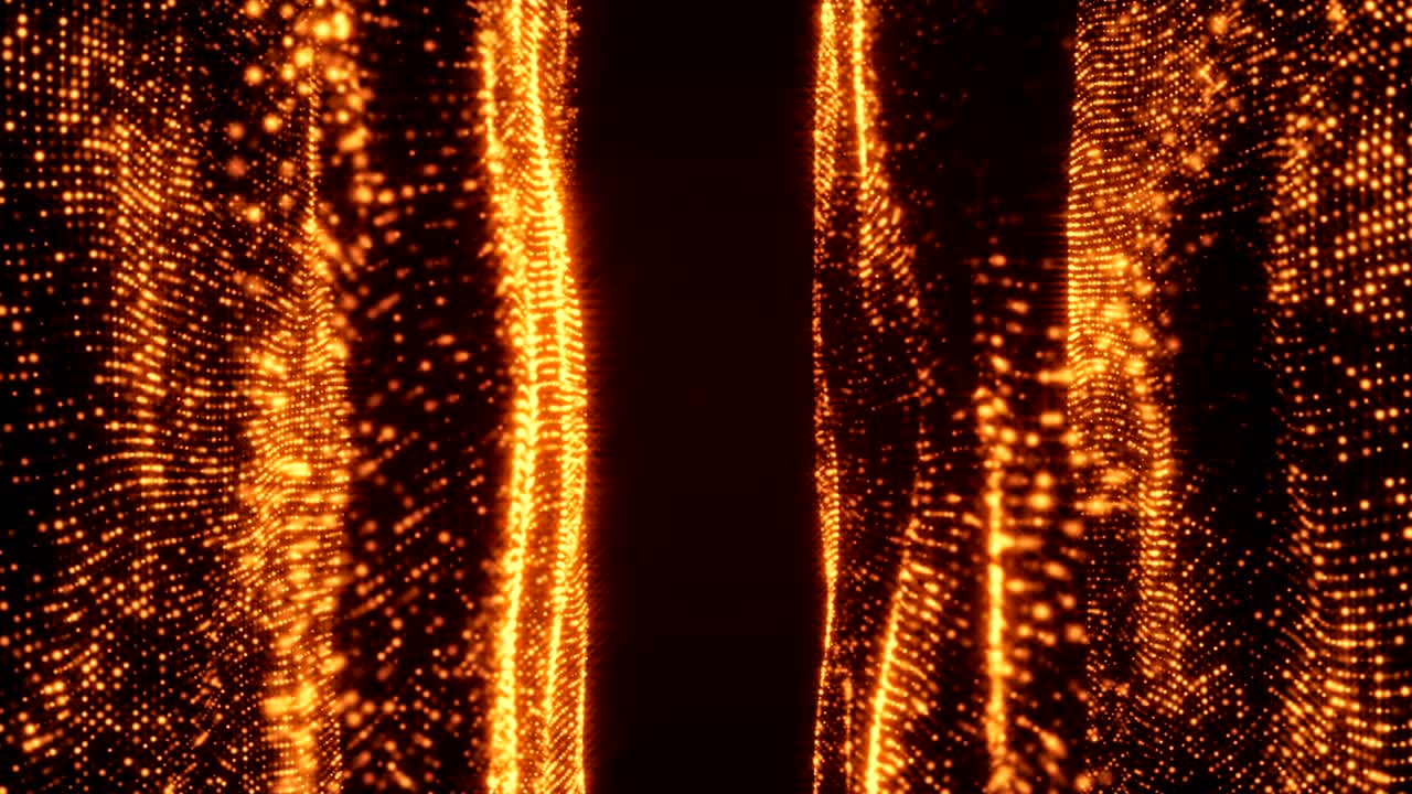 Abstract background with flow particles