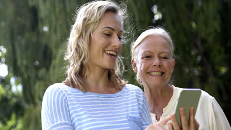 Grandma-and-her-daughter-having-fun