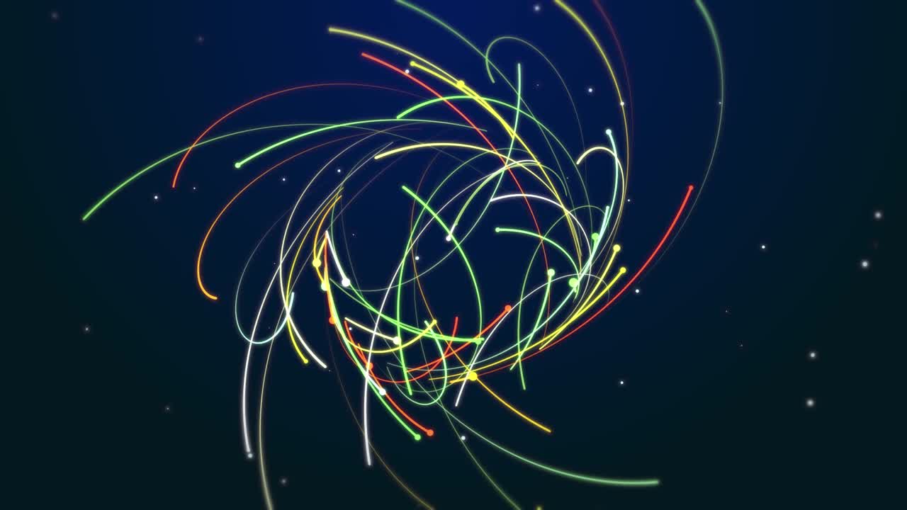 líneas abstractas y puntos dibujados de una manera impresionante