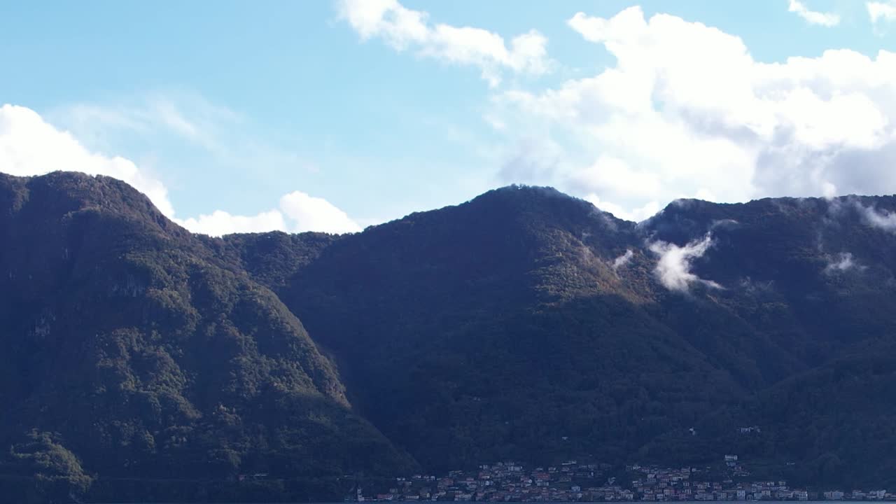 Stunning aerial view of the Alps in Italy captured by a drone